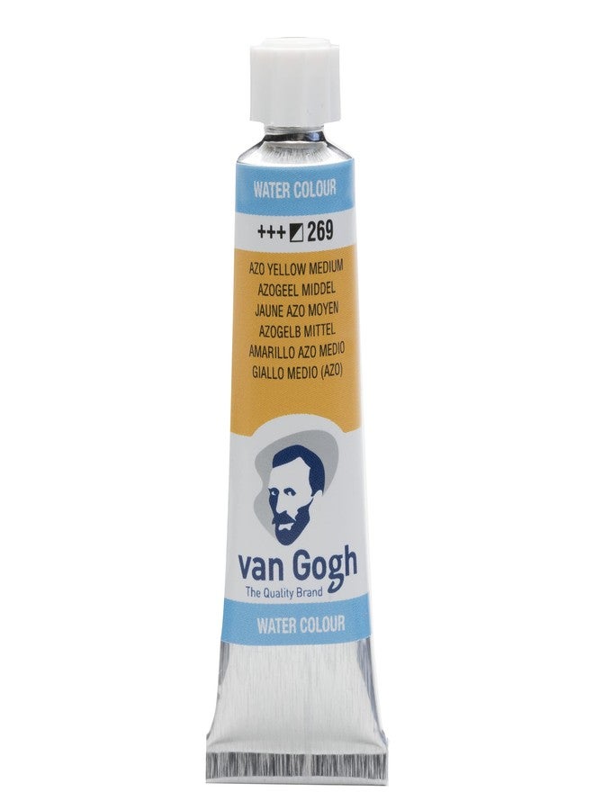 Van Gogh AZO Yellow Medium Watercolor 10 ml Tube - Image 1